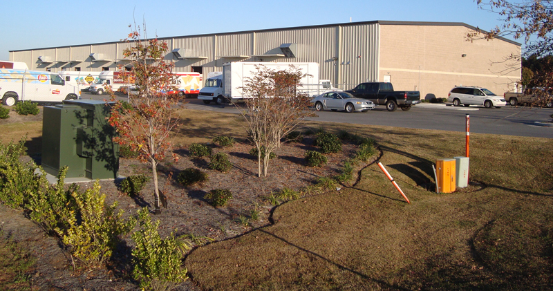 Frito-Lay distribution facility with landscaped grounds